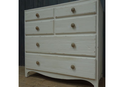 Vintage Distressed Painted Chest Of Drawers