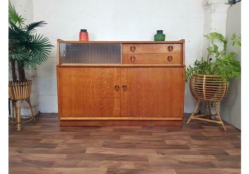 Vintage 1950's Hunters Blonde Oak Sideboard Mid Century Scandi Retro