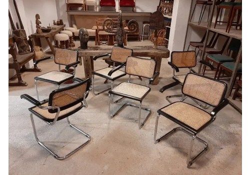 Vintage Cesca Armchairs, Model B64 By Marcel Breuer From The 60s & 70s, Set Of 2