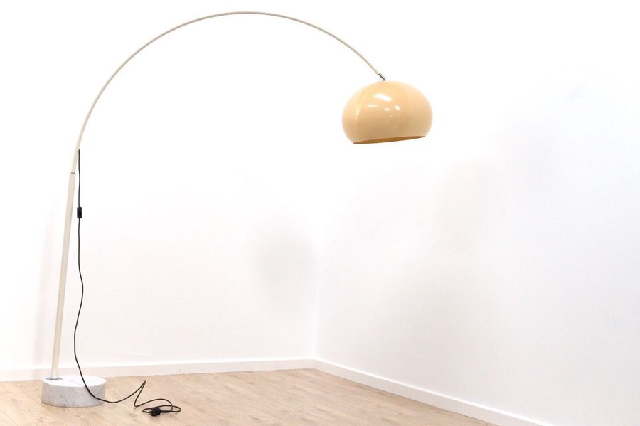 Mid Century Modernist Danish Vintage Angle Floor Arc Lamp 1960 S
