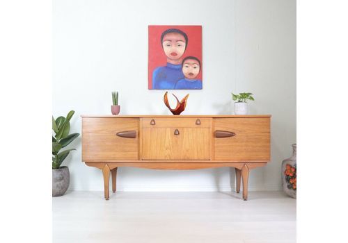Mid Century Rare Jentique Sideboard Chunky Handles Vintage Retro Furniture