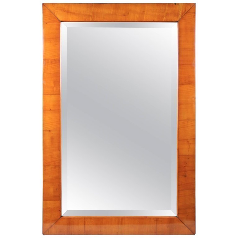 Biedermeier Wall Mirror Cherrywood South Germany Circa 1830