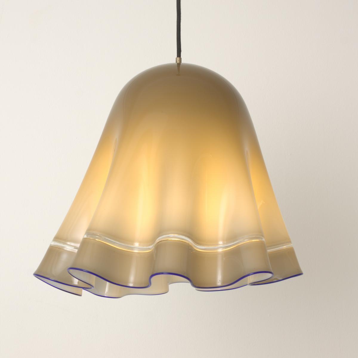 Vintage Grey Blue Murano Gl Pendant Lamp Vinterior Tap And Hold To Zoom Image Vintage Grey Blue Murano Gl Pendant Lamp