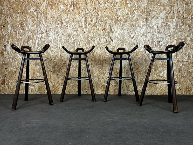 4x 50s 60s Bar Stools Barstools Attributed To Carl Malmsten Sweden Design photo furniture