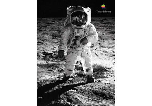 Apple Think Different   Buzz Aldrin, Original Vintage Poster