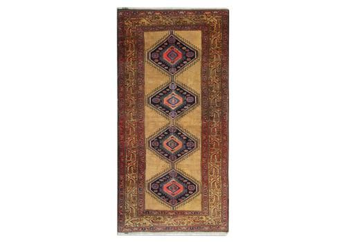Handmade Carpet Geometric Kazak Rug Oriental Cream Wool Area Rug