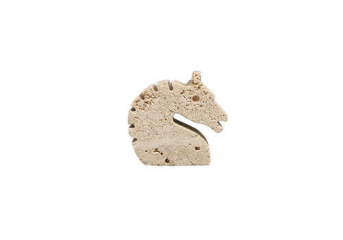 1970s Original Travertine Horse Sculpture By Enzo Mari For F.Lli Mannelli