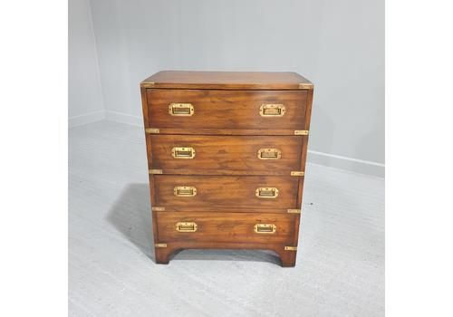 Mahogany Campaign Chest Of Drawers