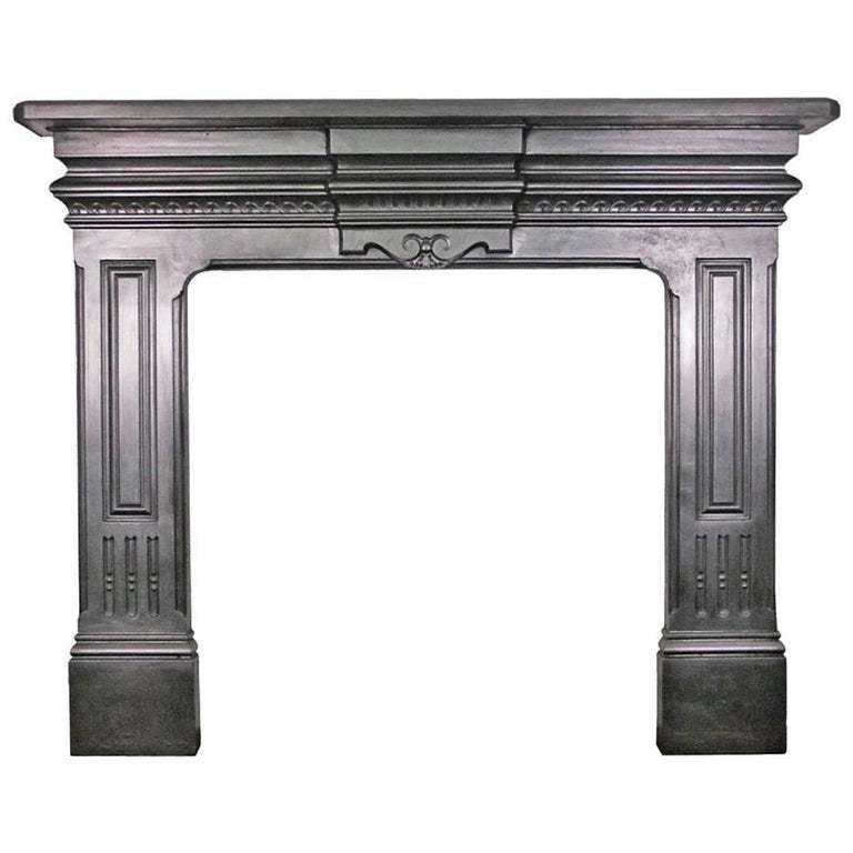 Antique Late 19th Century Cast Iron Fireplace Surround Vinterior