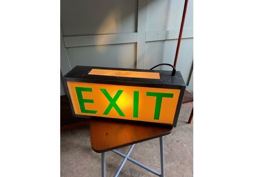 1960s Exit Lightbox Sign, Vintage