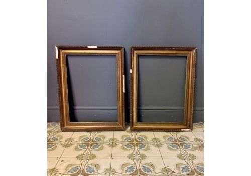 Pair Of Distressed Gilt Frames