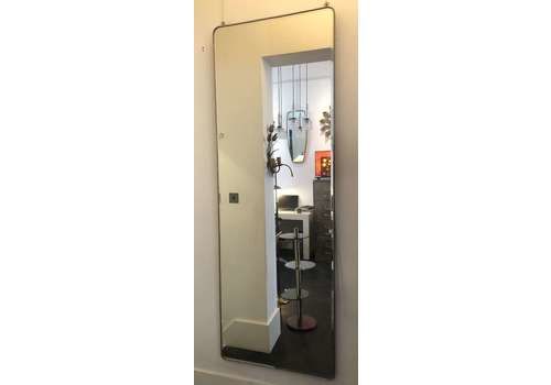 Large Nickel Plated Brass Mirror