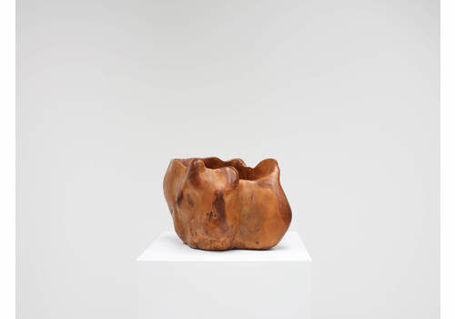 Large Hand Carved Vintage Biomorphic Bowl, France