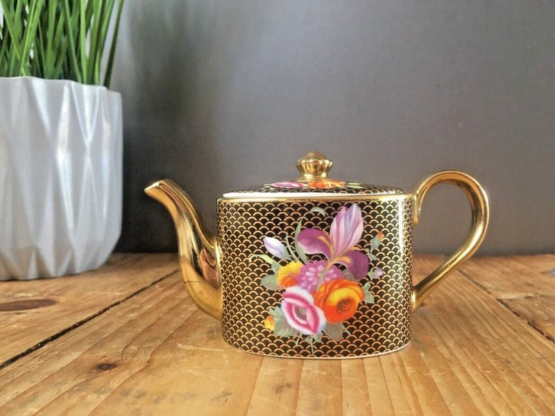 Vintage Ayshford Fine Bone China Miniature Regency Gilded