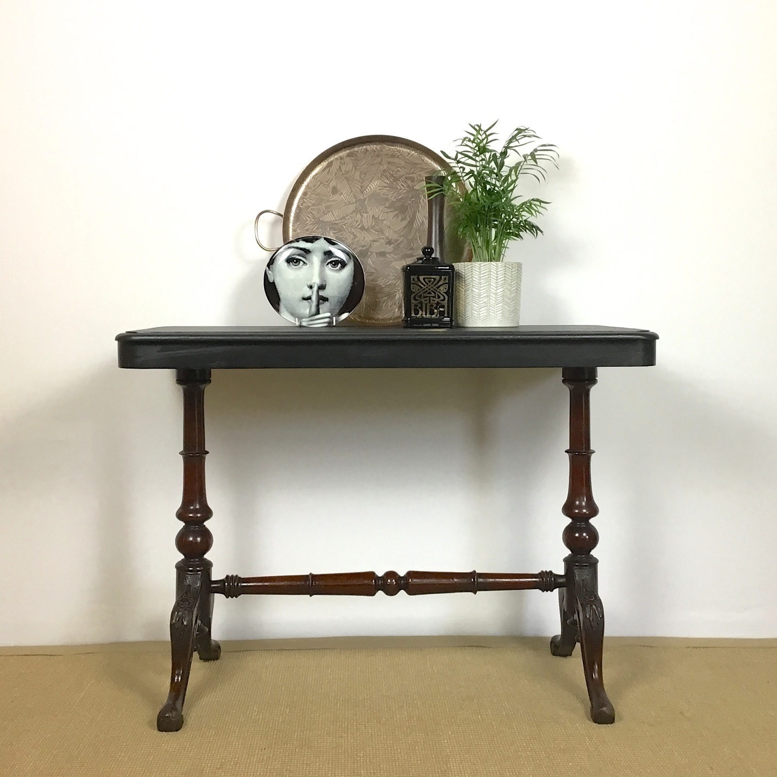 Victorian Table Side Antique Serving Vintage End