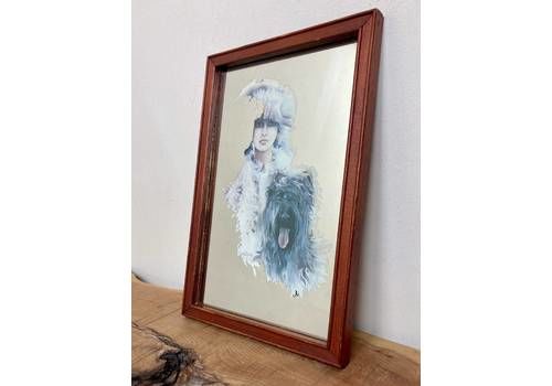 Stunning Vintage Art Nouveau Mirror Sara Moon Collectibles Wall Art Piece