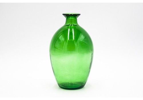 Green Bottle Vintage Vase, Poland, 1980s