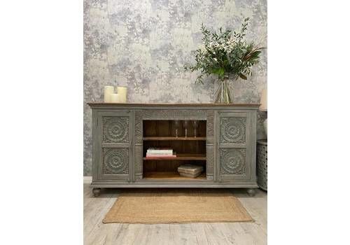 Beautiful Carved Sideboard Made From Mango Wood
