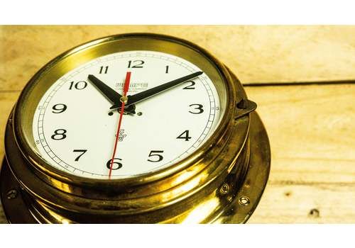Wempe Brass Body Clock