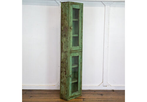 Slim Green Indian Cabinet, Oriental