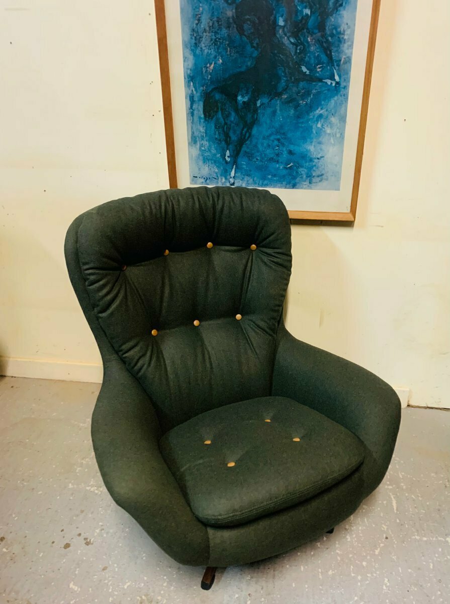 Swedfurn Swivel Chair 1960s Vintage