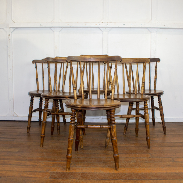 Set Of 6 Reclaimed Penny Chairs Vinterior