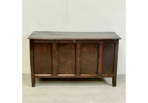 A Stunning Early 18th Century Oak Antique Coffer