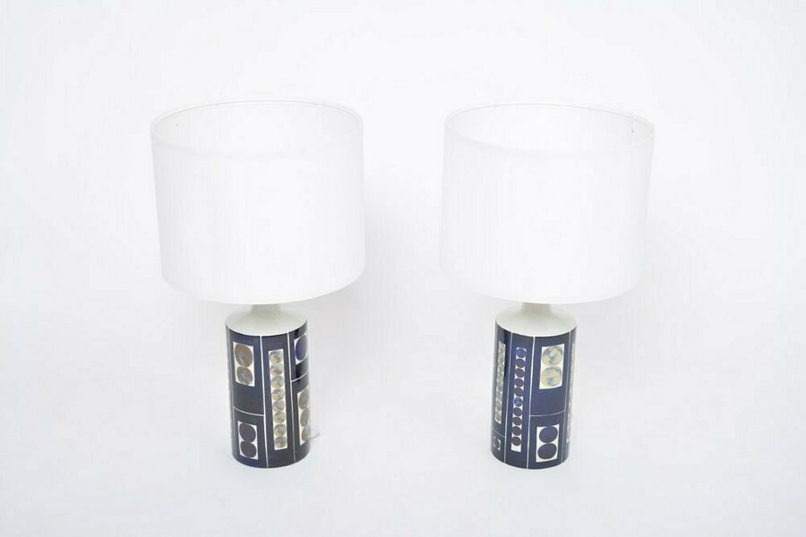 Royal 7 Table Lamps By Ingelise Koefoed For Fog & Mørup, 1960s, Set Of 2 photo furniture