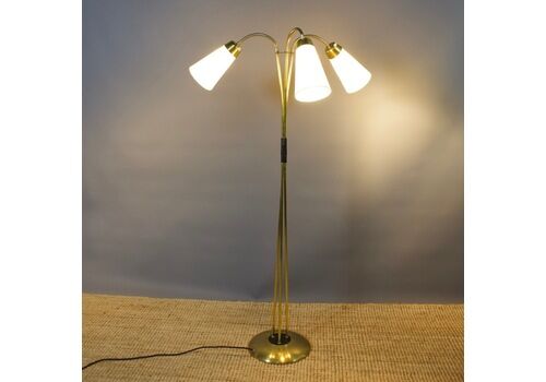 1950’s Floor Lamp With 3 Flexible Arms