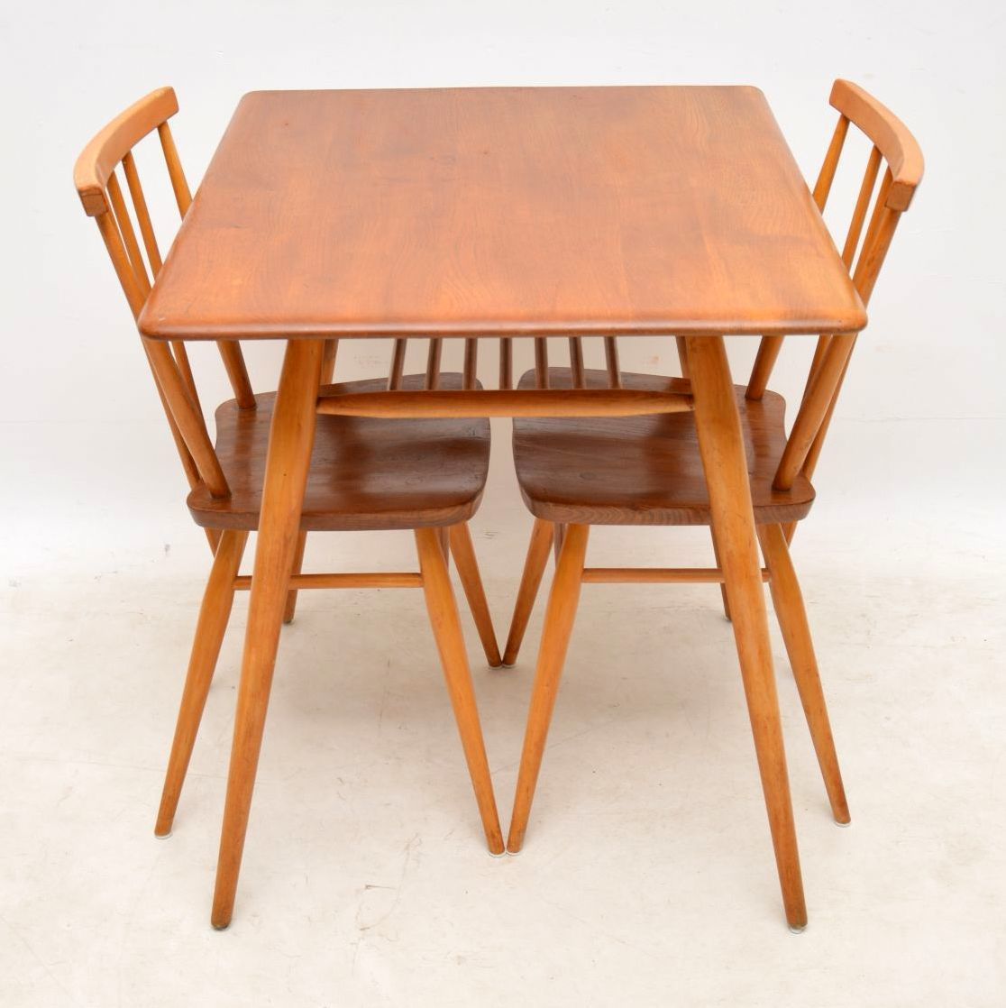 1960 S Vintage Ercol Elm Dining Table Chairs Ercol Vinterior