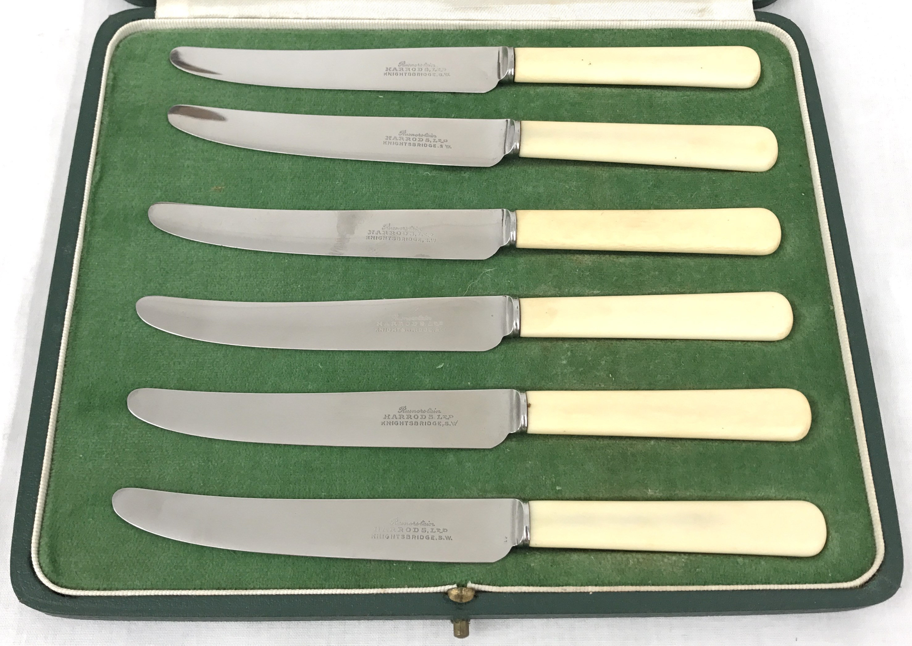 Vintage Boxed Knives Tea Knives Stainless Steel Harrods Of