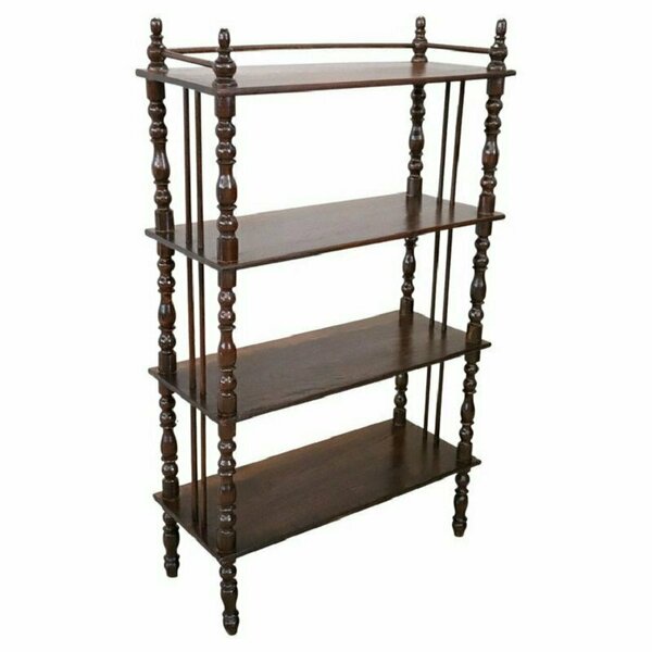 Antique Turned Oak Shelves, 1800s Louis Philippe Vinterior