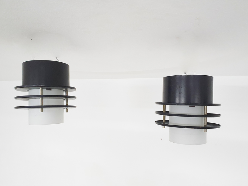 Set Of Two Minimalistic Ceiling Lights, The Netherlands 1960's photo furniture