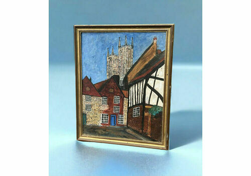 Lincoln “ The Blue Door “ Signed Painting. Charles Stanley Stockings 1926 2017
