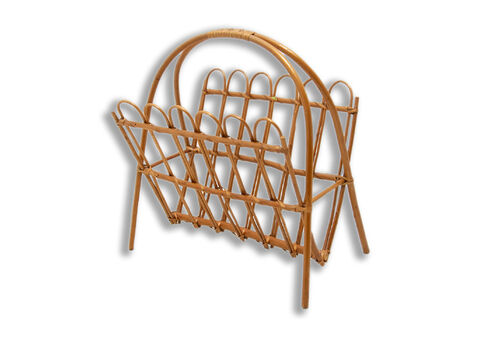 Mid Century Rattan Magazine Rack By Jan Kalous For úluv 1960´S Czechoslovakia